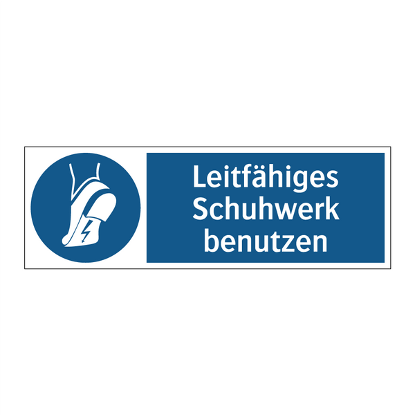 Leitfähiges Schuhwerk benutzen