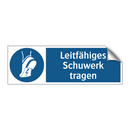 Leitfähiges Schuwerk tragen