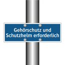 Gehörschutz und Schutzhelm erforderlich