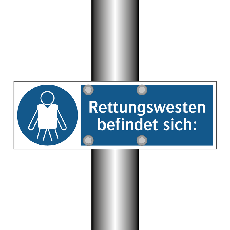 Rettungswesten befindet sich: