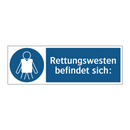 Rettungswesten befindet sich: