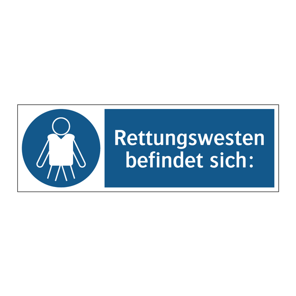 Rettungswesten befindet sich: