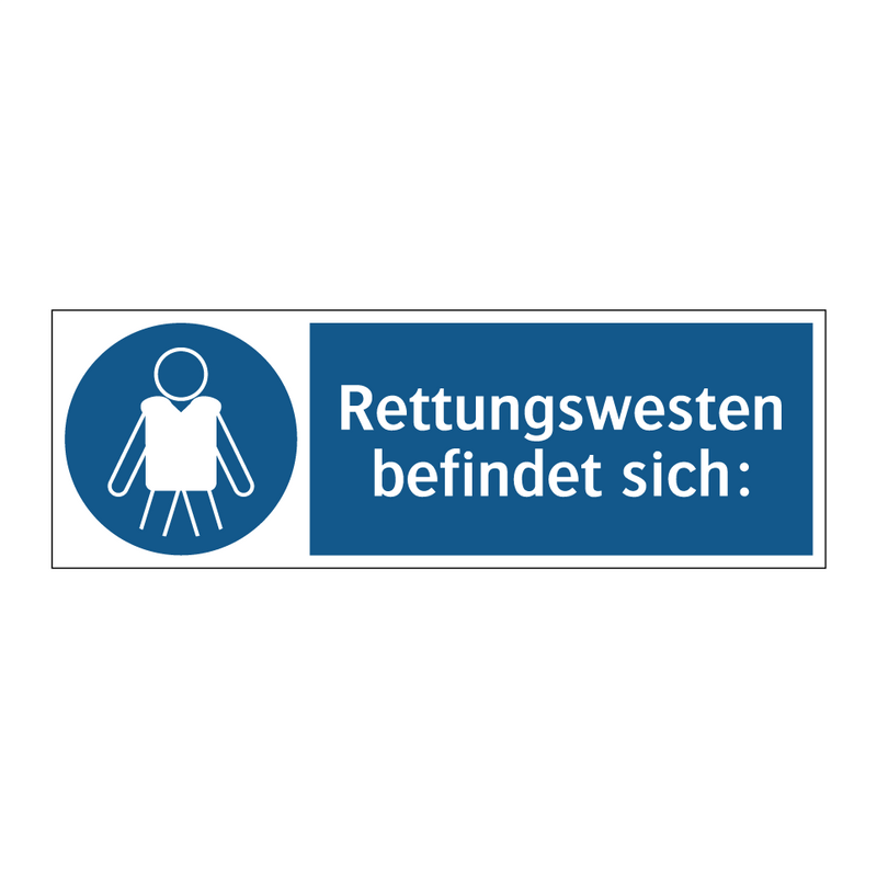 Rettungswesten befindet sich: