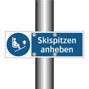 Skispitzen anheben