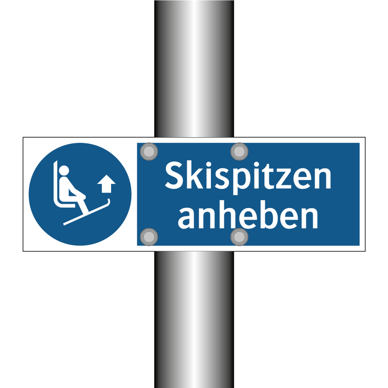 Skispitzen anheben