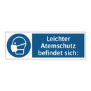 Leichter Atemschutz befindet sich: