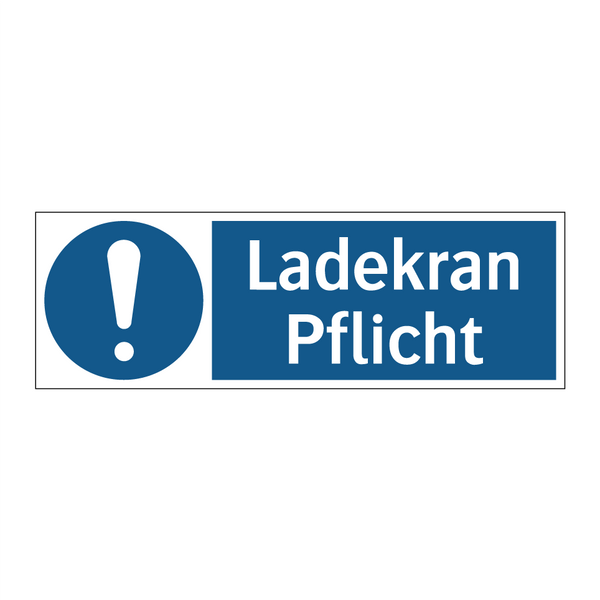 Ladekran Pflicht