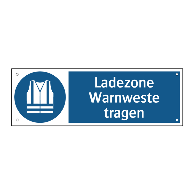 Ladezone Warnweste tragen