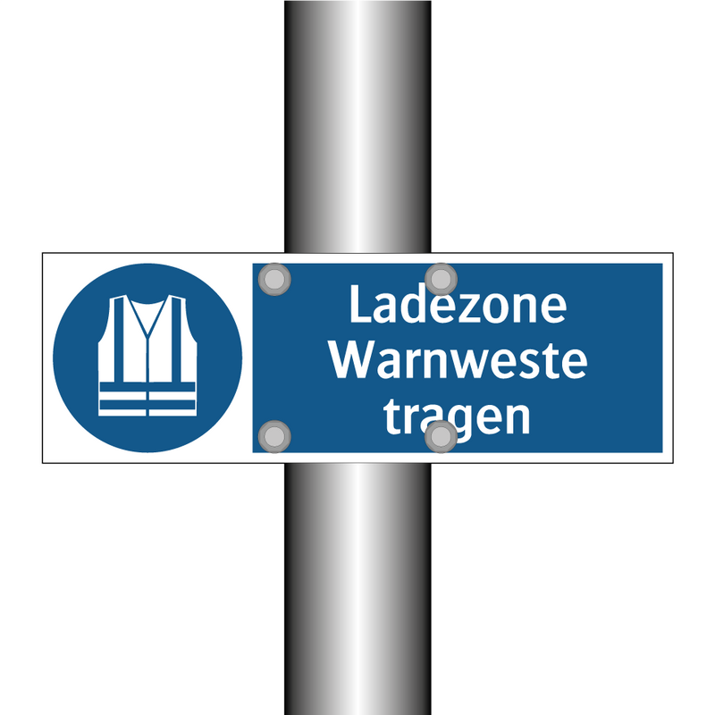 Ladezone Warnweste tragen