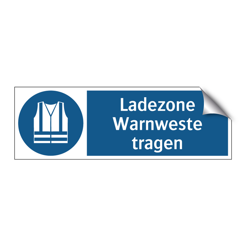 Ladezone Warnweste tragen
