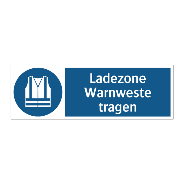 Ladezone Warnweste tragen