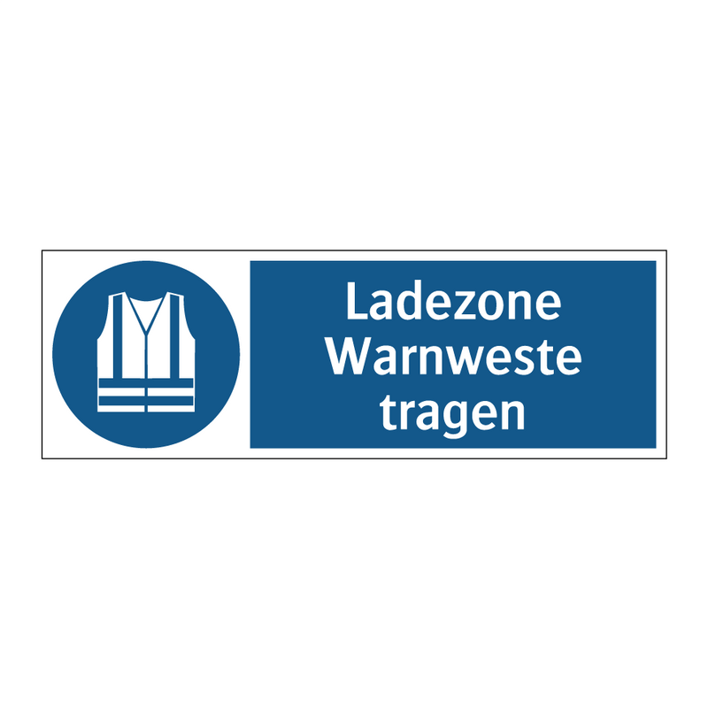 Ladezone Warnweste tragen