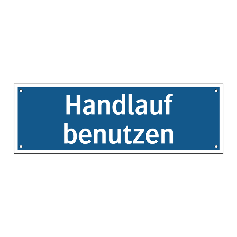 Handlauf benutzen