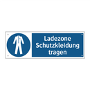 Ladezone Schutzkleidung tragen