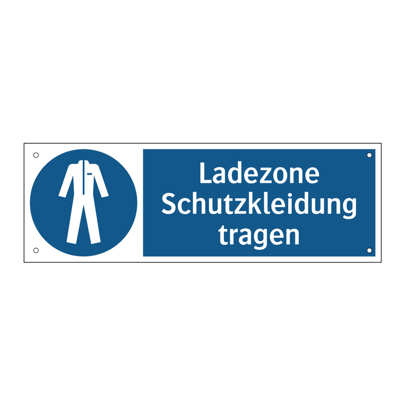 Ladezone Schutzkleidung tragen