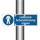 Ladezone Schutzkleidung tragen