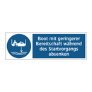 Boot mit geringerer Bereitschaft während des Startvorgangs absenken