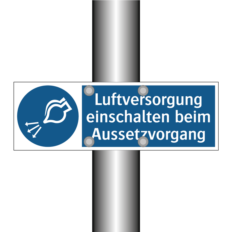 Luftversorgung einschalten beim Aussetzvorgang