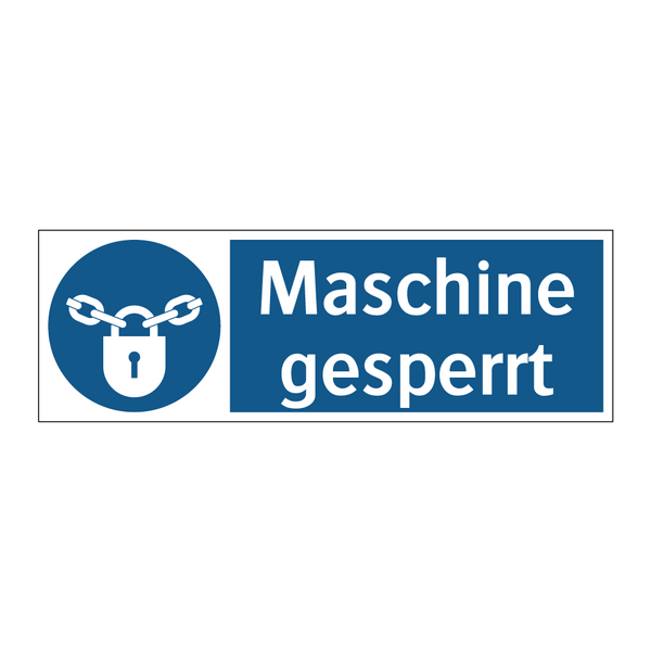 Maschine gesperrt