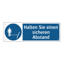 Halten Sie einen sicheren Abstand