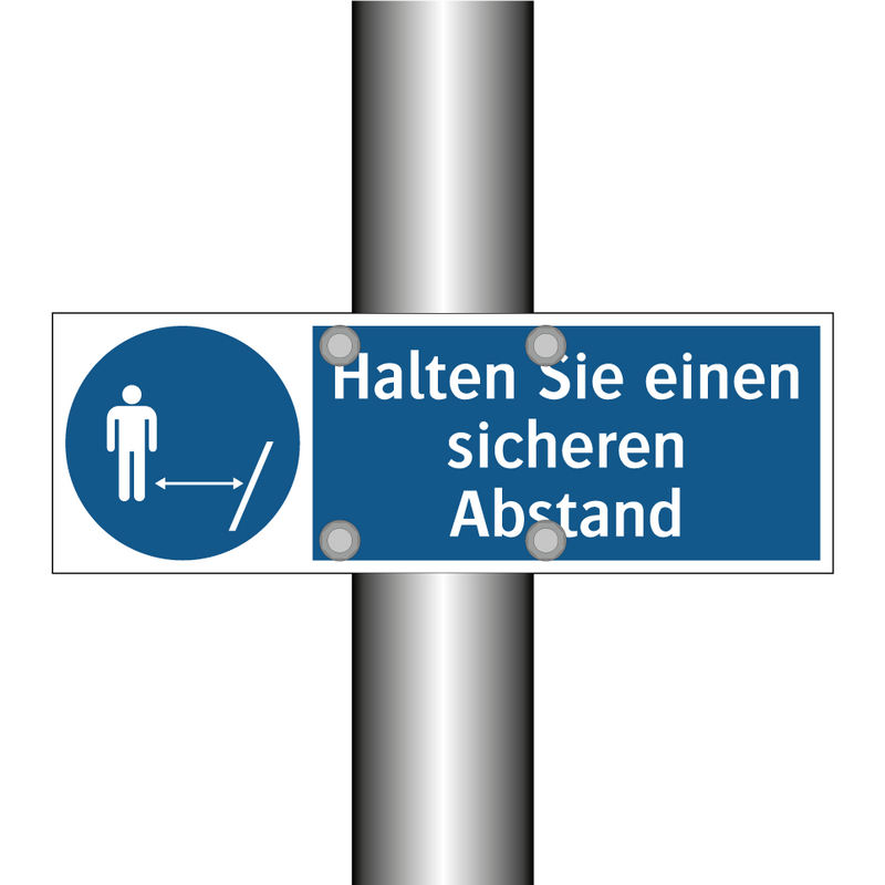 Halten Sie einen sicheren Abstand