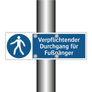 Verpflichtender Durchgang für Fußgänger