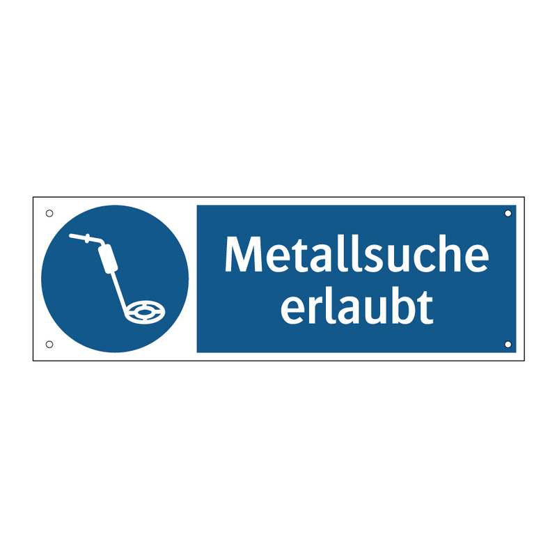 Metallsuche erlaubt