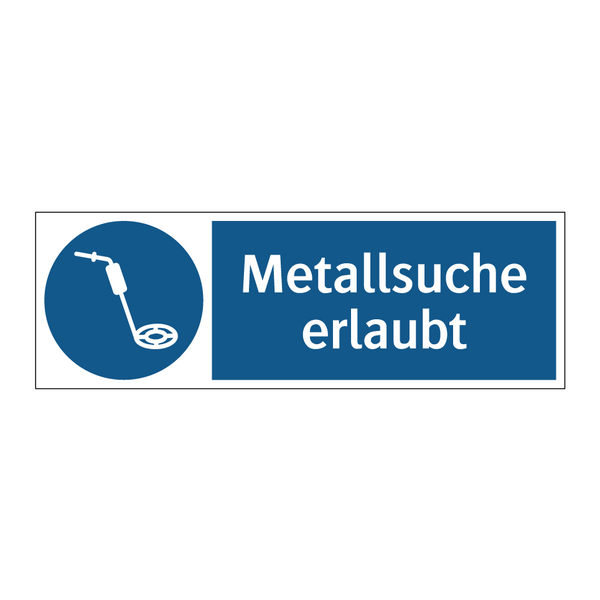 Metallsuche erlaubt
