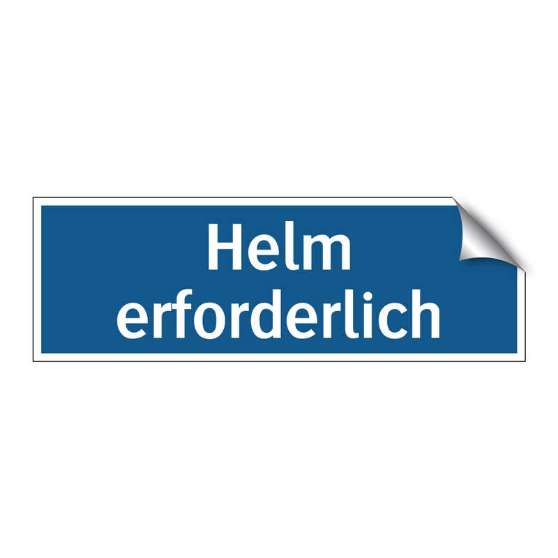 Helm erforderlich