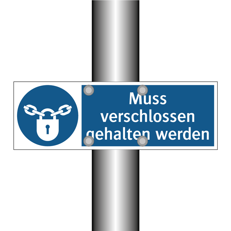 Muss verschlossen gehalten werden