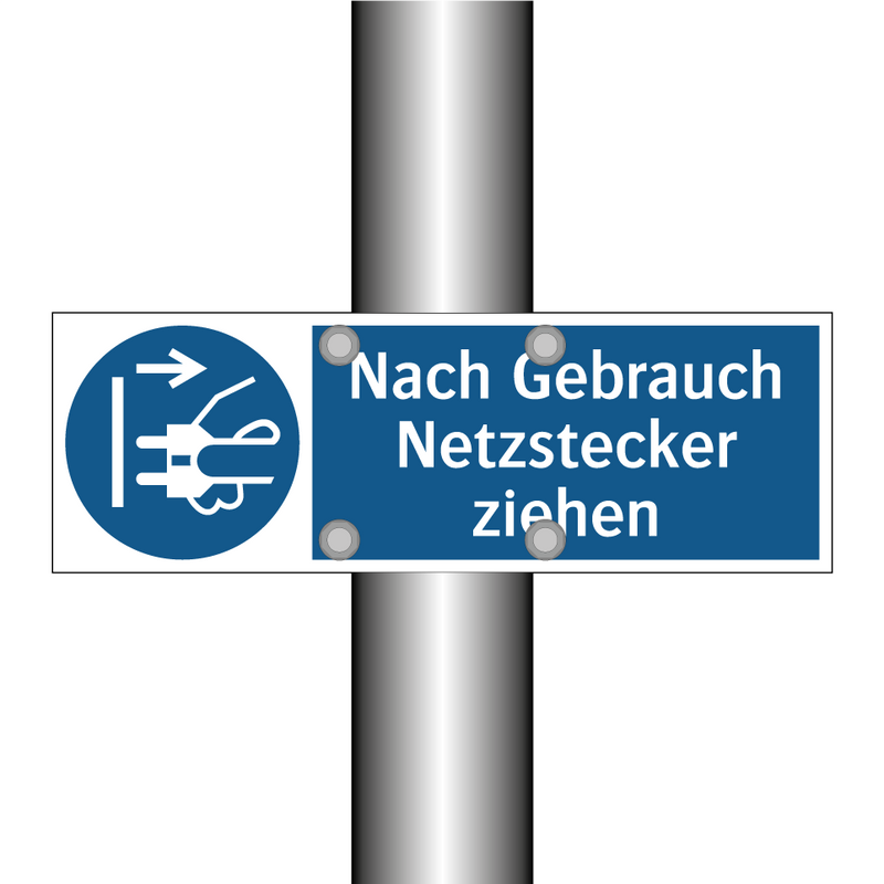 Nach Gebrauch Netzstecker ziehen