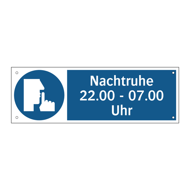 Nachtruhe 22.00 - 07.00 Uhr