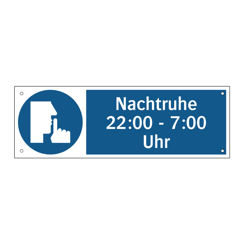 Nachtruhe 22:00 - 7:00 Uhr