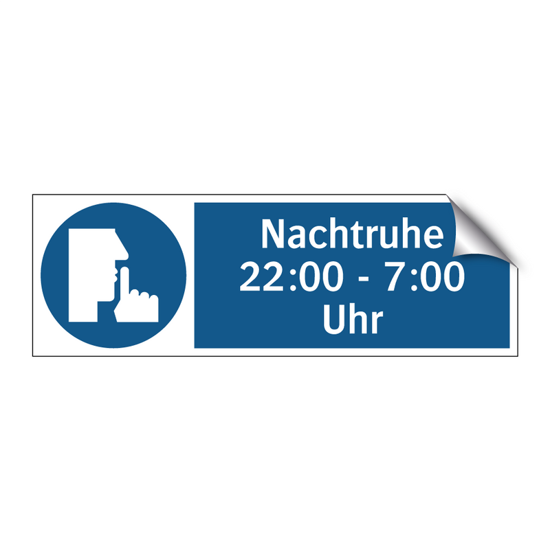 Nachtruhe 22:00 - 7:00 Uhr