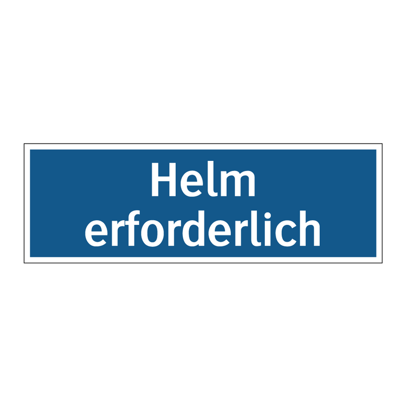 Helm erforderlich