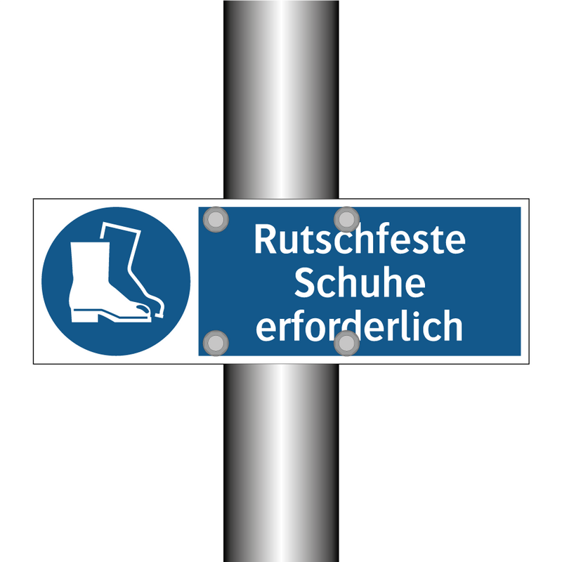 Rutschfeste Schuhe erforderlich