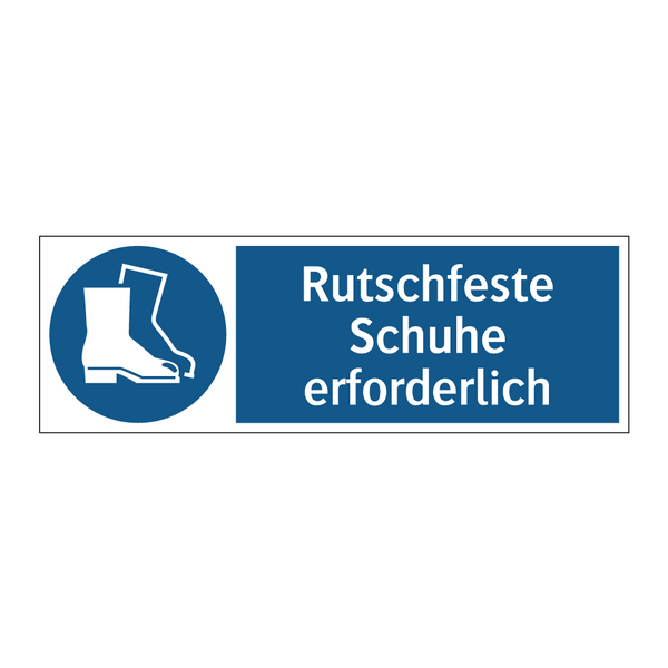 Rutschfeste Schuhe erforderlich