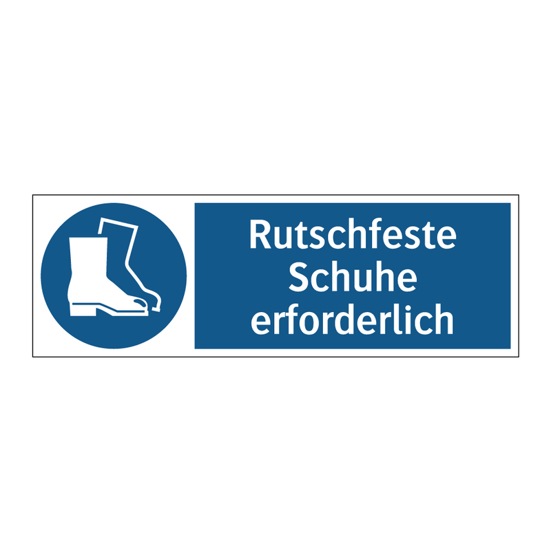 Rutschfeste Schuhe erforderlich