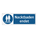 Nacktbaden endet