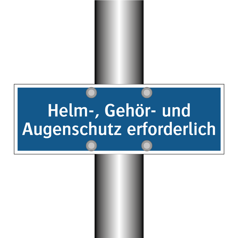 Helm-, Gehör- und Augenschutz erforderlich