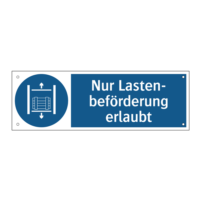 Nur Lasten- beförderung erlaubt