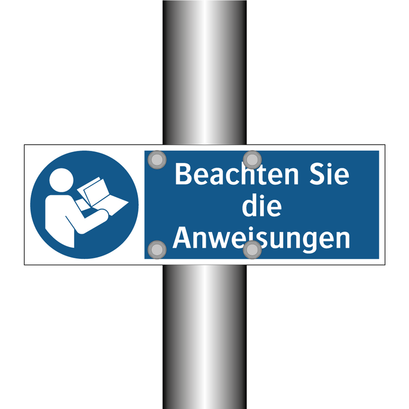 Beachten Sie die Anweisungen