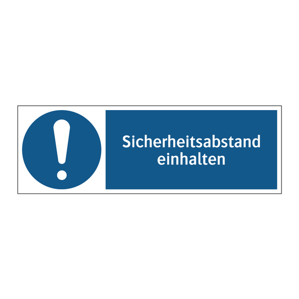 Sicherheitsabstand einhalten