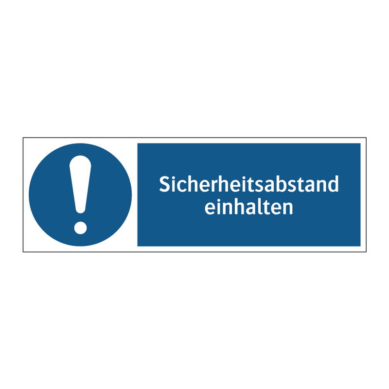 Sicherheitsabstand einhalten