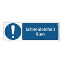 Schneideinheit ölen