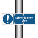 Schneideinheit ölen