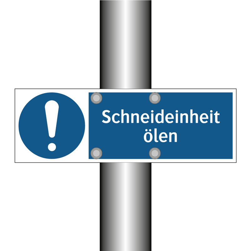 Schneideinheit ölen