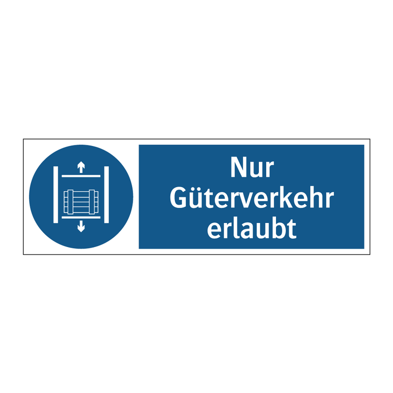 Nur Güterverkehr erlaubt