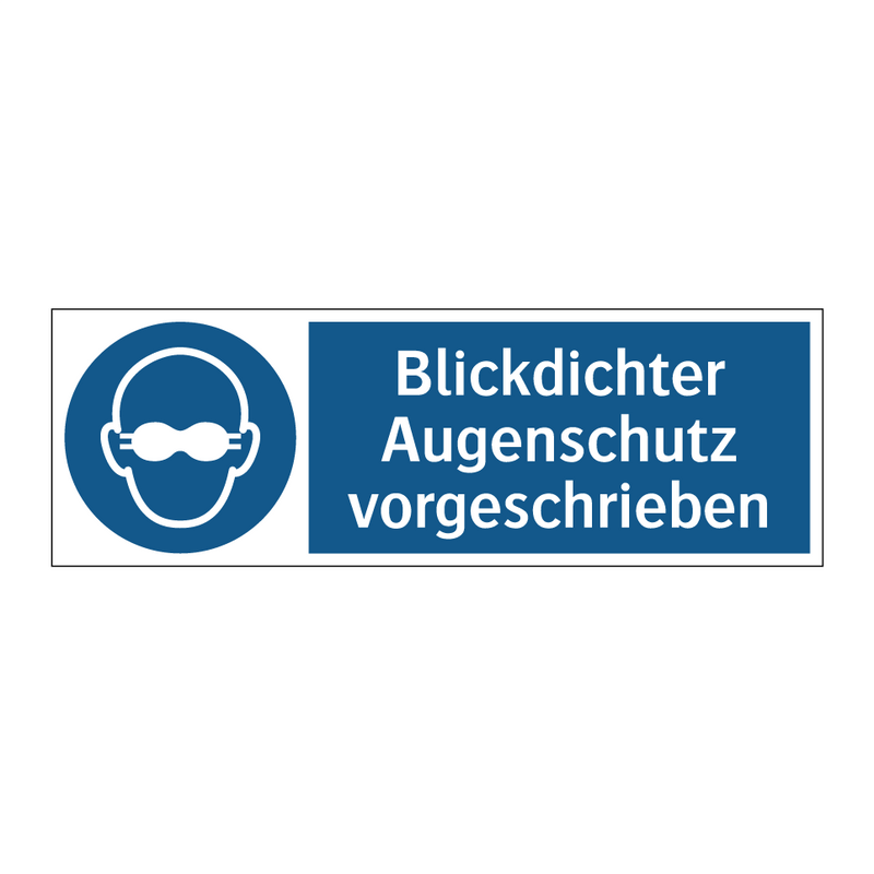 Blickdichter Augenschutz vorgeschrieben
