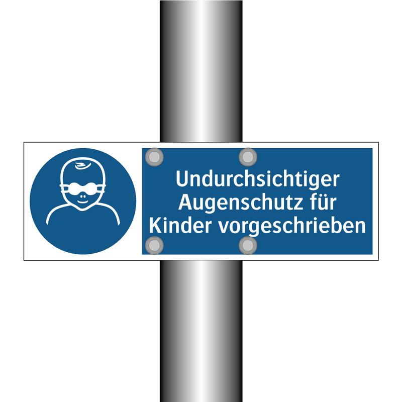 Undurchsichtiger Augenschutz für Kinder vorgeschrieben